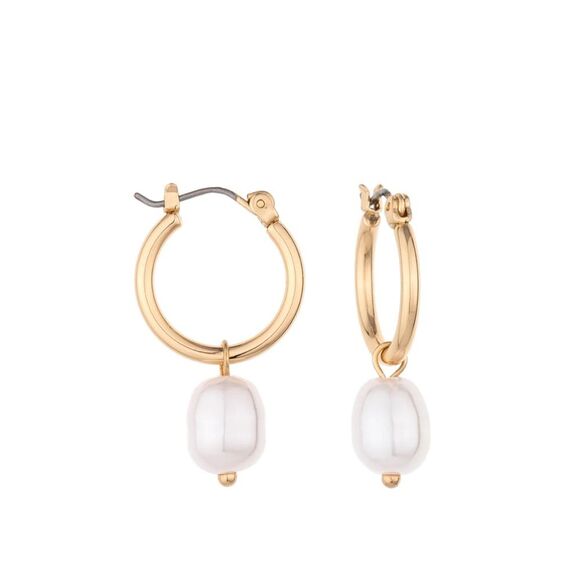 NEW 🔥 Removable Pearl Huggie Earrings 🔥 - Picture 1 of 5